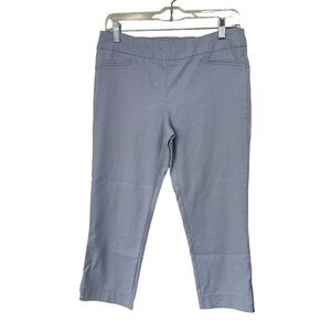Jasmine & Juliana Sky Blue Cropped Stretch Capri Pants, 8